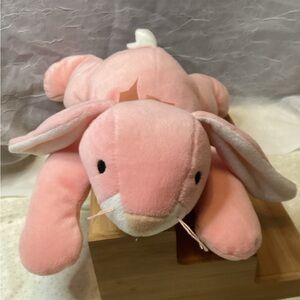 Bunny Rabbit Ty Pillow Pals Carrots Pink 14" Perfect Easter Basket Buddy